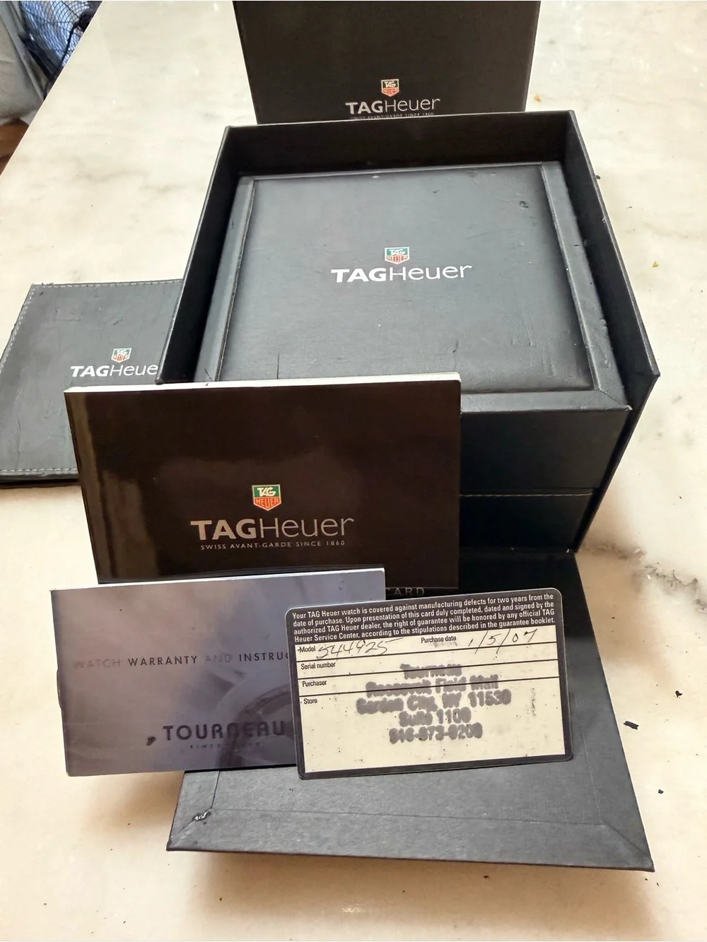 Tag Heuer Aquaracer CAF2110 Calibre 16 Chronograph Box & Booklets Unpolished